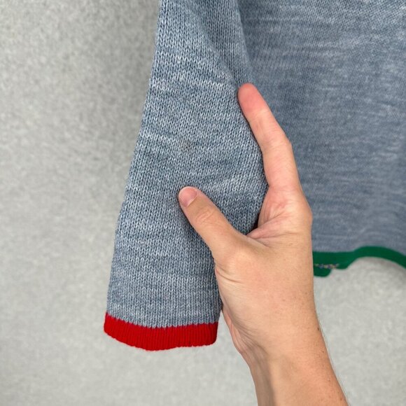 VTG Mickeys Stuff Kids Knit Sweater Size M 10/12 Colorful Mickey Face Disney - Picture 4 of 9